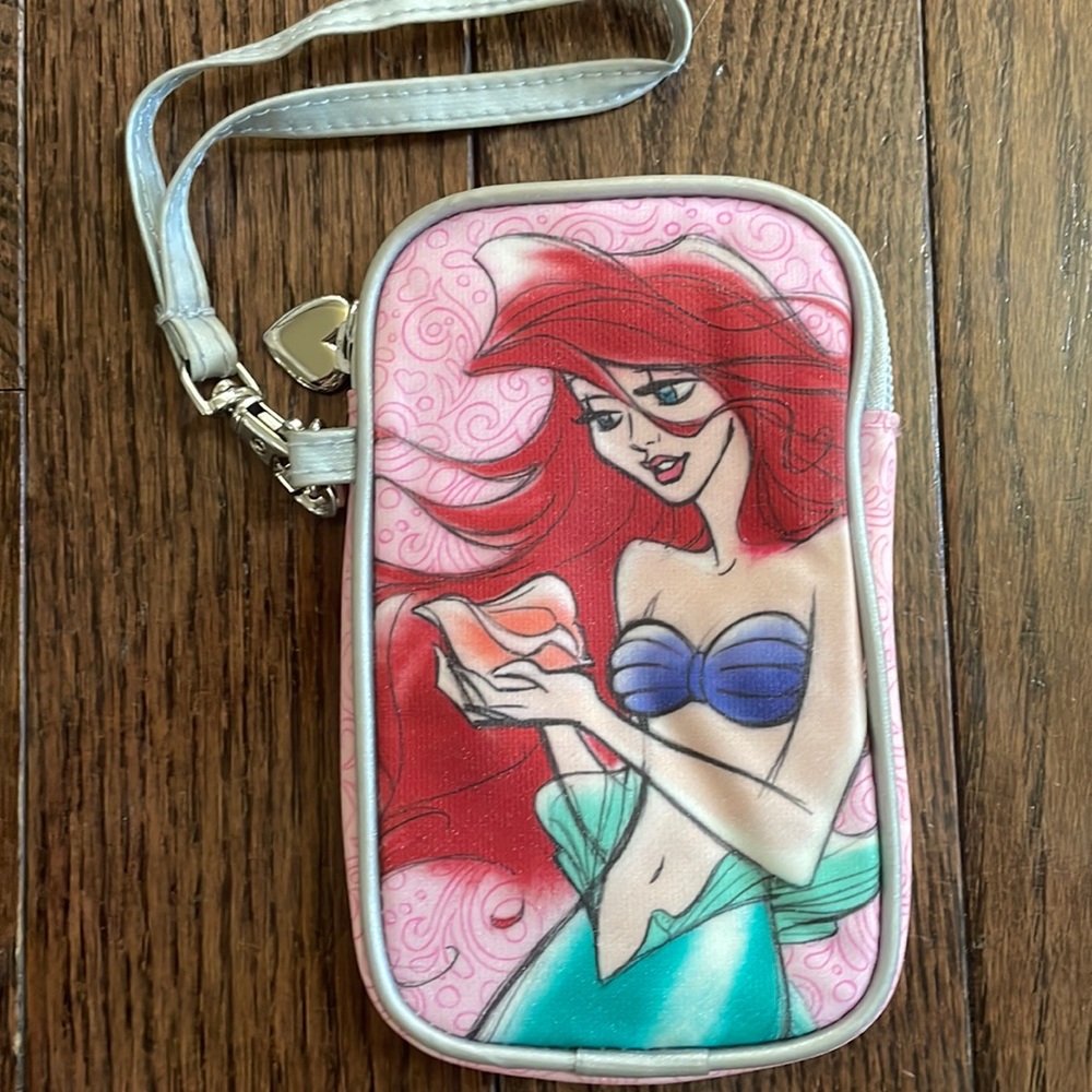 Disney Parks wristlet with Ariel and Belle